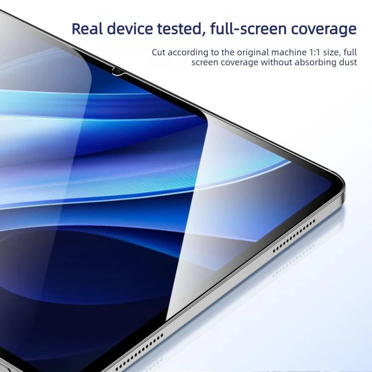 For vivo iQOO Pad2 Easy Install Box Dust-Free HD Curved Edge Anti-Fingerprint Tempered Glass Tablet Film - Image 4