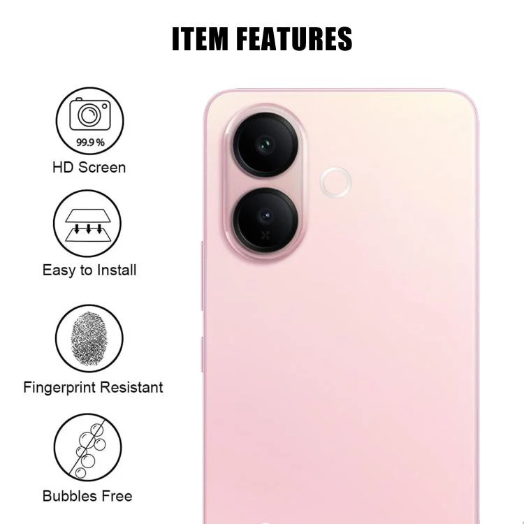 For vivo V60 Lite Kalebol Transparent HD Anti-Fingerprint AR Integrated Camera Lens Tempered Glass Film - Image 2