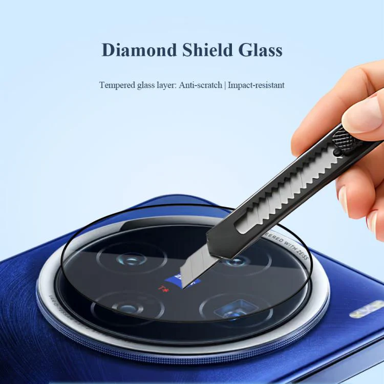 For vivo X200 LeReach TF Series Snap Version HD Wear-Resistant Camera Lens Glass Film(Black) - Image 6