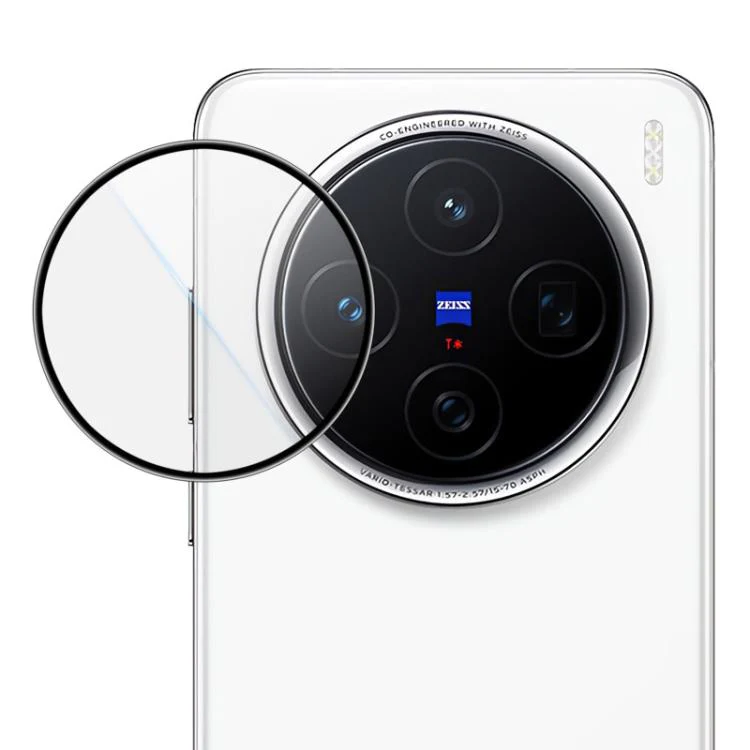 For vivo X200 LeReach TF Series Snap Version HD Wear-Resistant Camera Lens Glass Film(Clear with Black Frame)