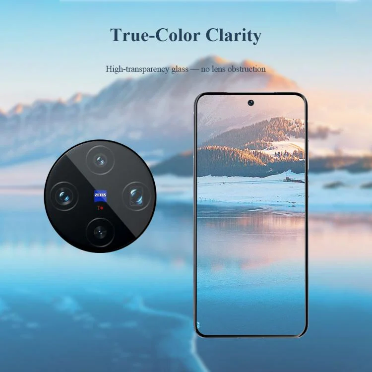 For vivo X200 Pro mini LeReach TF Series Snap Version HD Wear-Resistant Camera Lens Glass Film(Clear with Black Frame) - Image 7