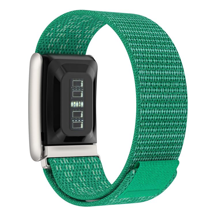 For WHOOP 5.0 Regular Dual Color Nylon Hook and Loop Fastener Watch Band(Snowflake Green) - Image 2