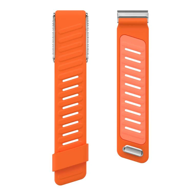 For WHOOP 5.0 Regular Full Diamond Style Two Color Silicone Watch Band(Orange Light Orange) - Image 3