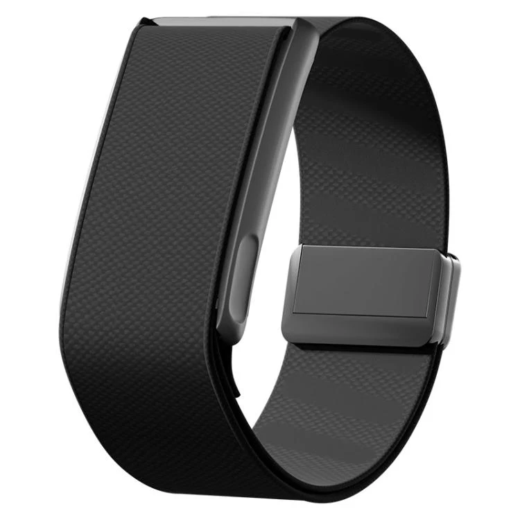 For WHOOP 5.0 Regular Metal Frame Integrated Magnetic Clasp Nylon Watch Band(Black)