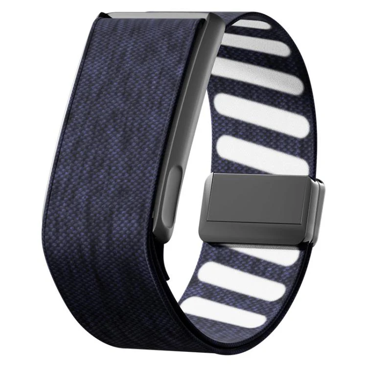 For WHOOP 5.0 Regular Metal Frame Integrated Magnetic Clasp Nylon Watch Band(Indigo)