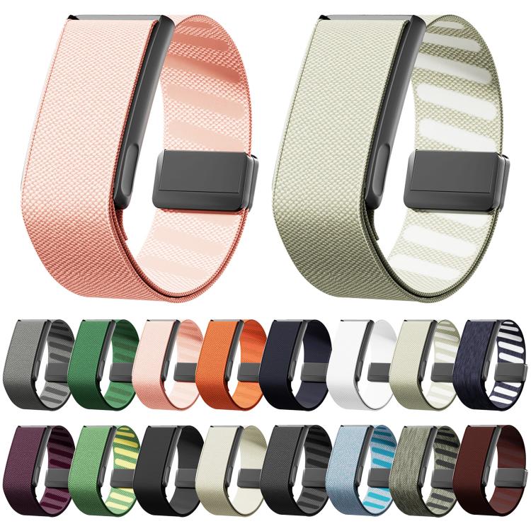 For WHOOP 5.0 Regular Metal Frame Integrated Magnetic Clasp Nylon Watch Band(Indigo) - Image 2