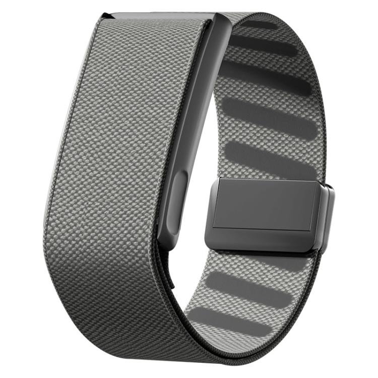 For WHOOP 5.0 Regular Metal Frame Integrated Magnetic Clasp Nylon Watch Band(Light Grey)