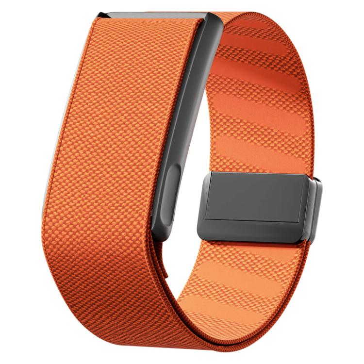 For WHOOP 5.0 Regular Metal Frame Integrated Magnetic Clasp Nylon Watch Band(Orange)