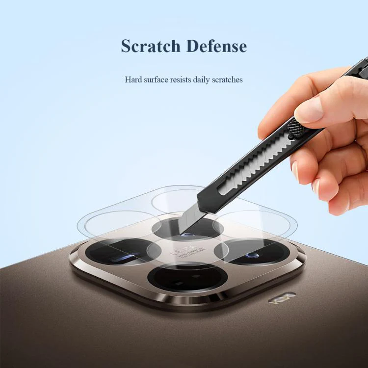 For Xiaomi 15T 5G 2pcs/Set LeReach TF Series AirGlass Version HD Wear-Resistant Camera Lens Glass Film(Black) - Image 5