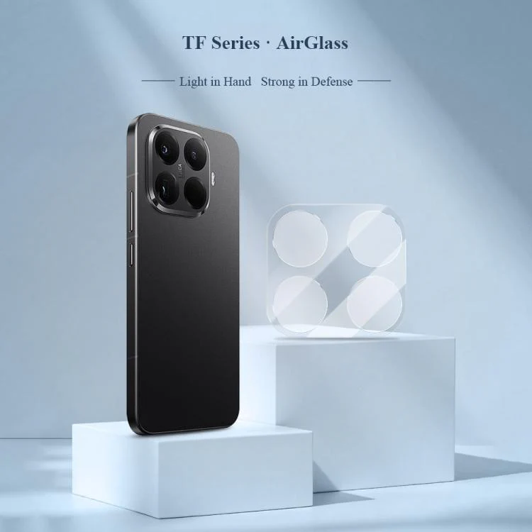 For Xiaomi 15T 5G LeReach TF Series AirGlass Version HD Wear-Resistant Camera Lens Glass Film(Clear with Black Frame) - Image 3