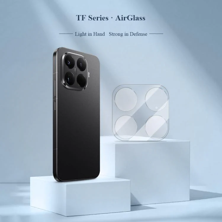 For Xiaomi 15T Pro 5G LeReach TF Series AirGlass Version HD Wear-Resistant Camera Lens Glass Film(Clear with Black Frame) - Image 3
