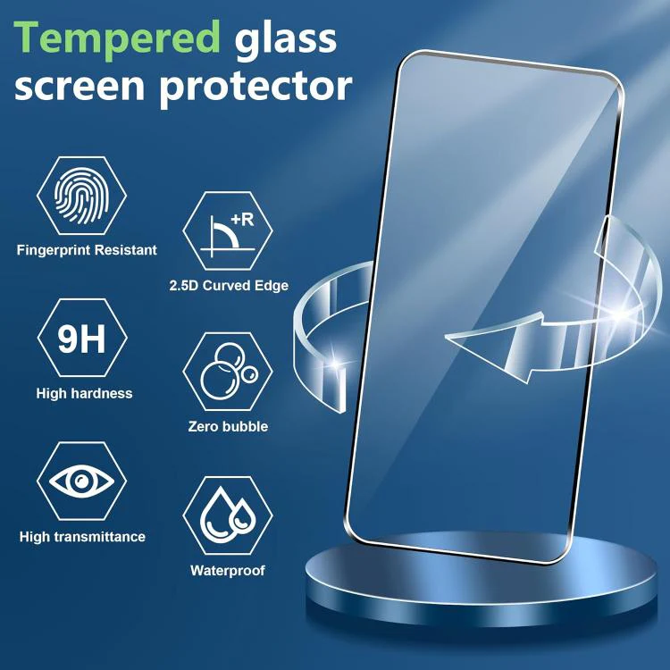 For Xiaomi 17 25pcs High-Aluminum Full-Coverage Anti-Fingerprint Screen-Printed HD Tempered Glass Film - Image 5