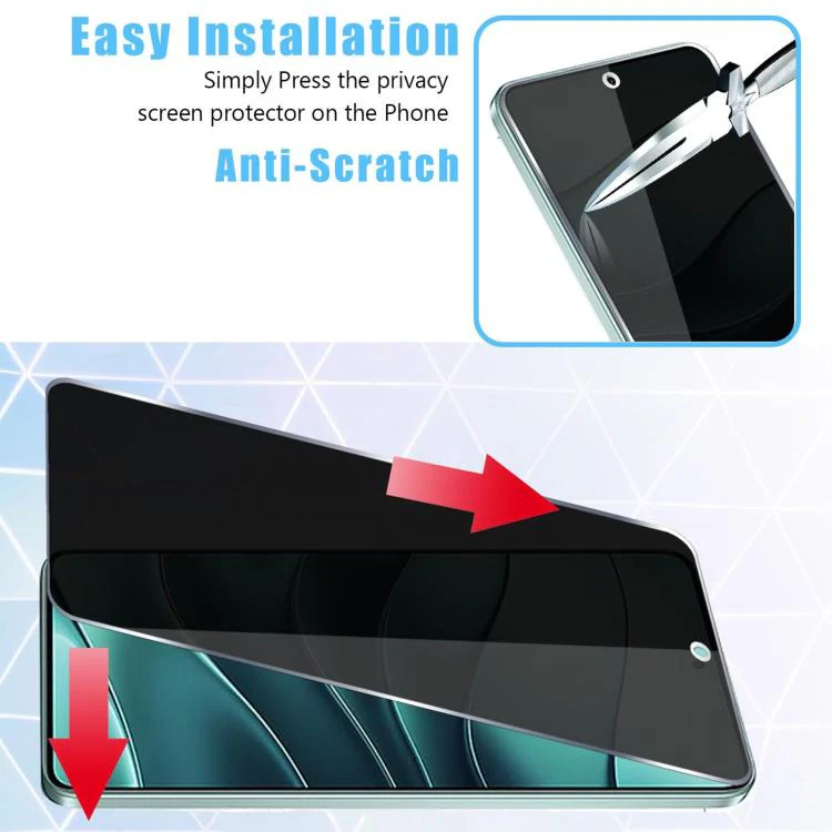 For Xiaomi 17 25pcs High-Aluminum Full-Coverage Anti-Fingerprint Screen-Printed Privacy Tempered Glass Film - Image 5