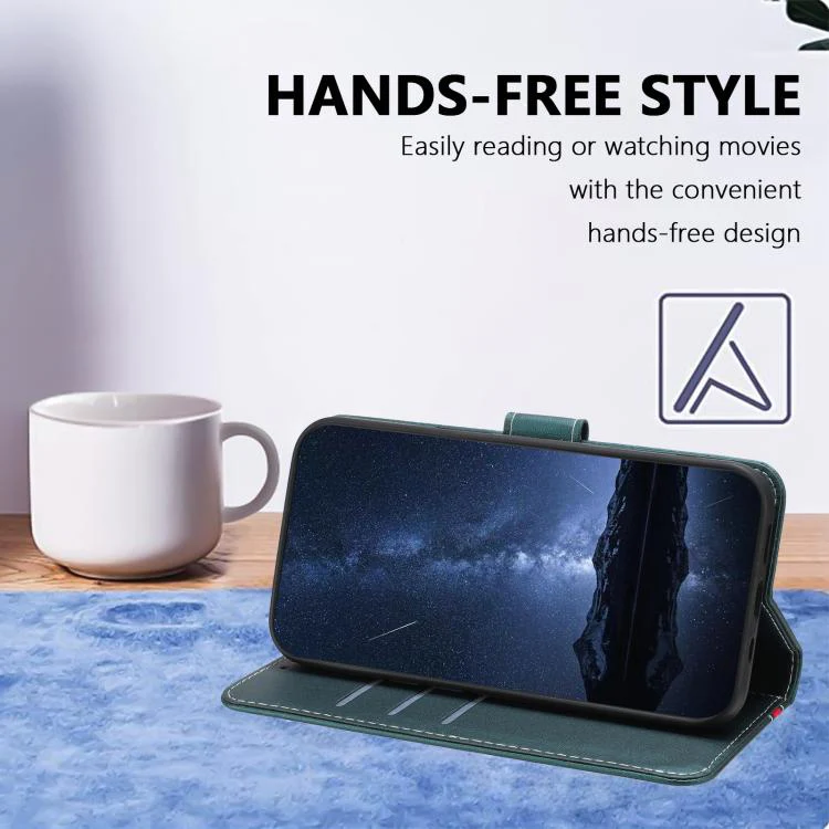 For Xiaomi 17 Color Block Card Slots Vegan Leather Phone Case(Green) - Image 7