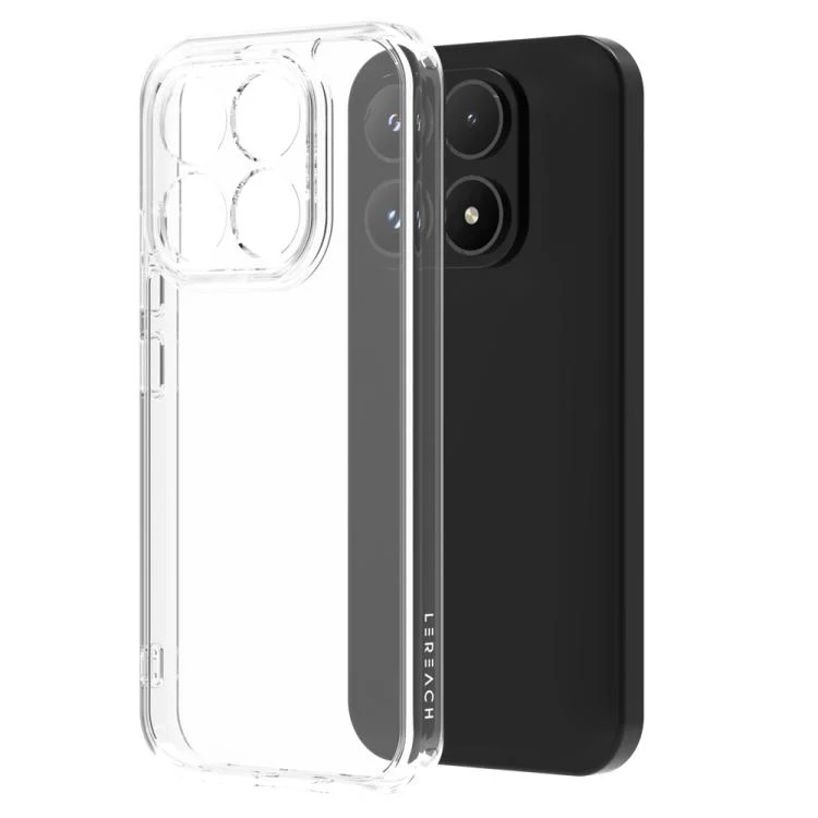 For Xiaomi 17 LeReach TOC Clear Series Composite Armor TPU Acrylic Hybrid Shockproof Phone Case(Transparent) - Image 2