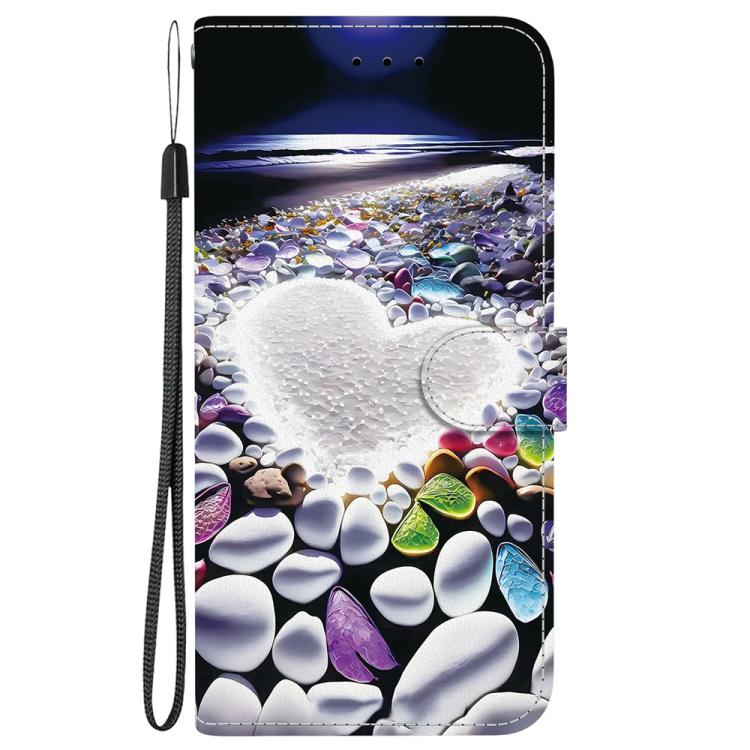 For Xiaomi 17 Max 5G Crystal Texture Colored Drawing Leather Phone Case(Heart Shaped) - Image 2