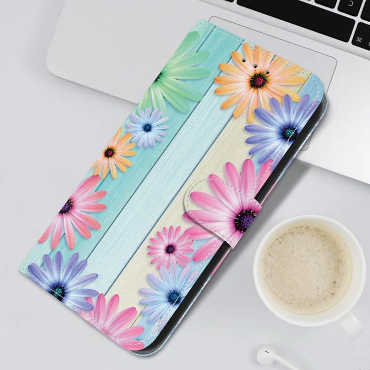 For Xiaomi 17 Max 5G Crystal Texture Colored Drawing Leather Phone Case(Sunflowers) - Image 7