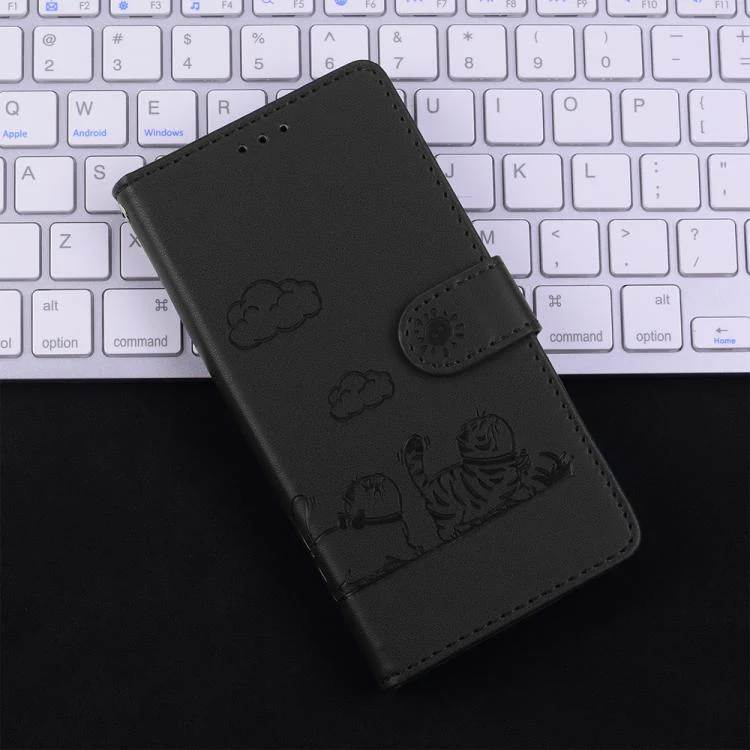 For Xiaomi 17 Max 5G Cute Cats RFID Leather Phone Case(Black) - Image 8