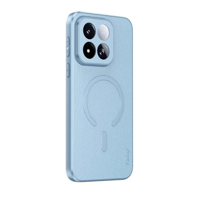 For Xiaomi 17 Max 5G Sheepskin Vegan Leather Magnetic Phone Case(Blue)