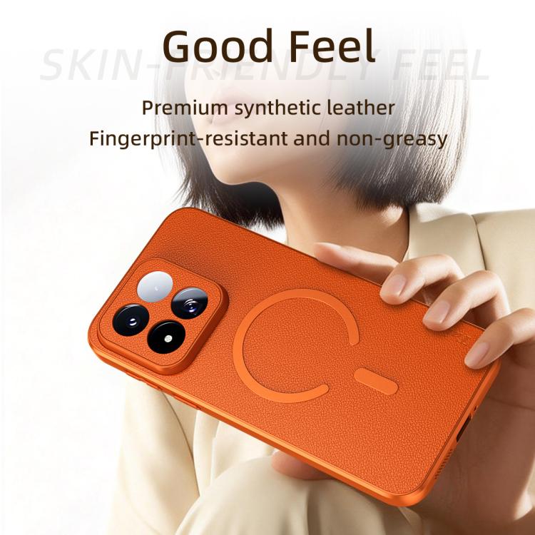 For Xiaomi 17 Max 5G Sheepskin Vegan Leather Magnetic Phone Case(Blue) - Image 5
