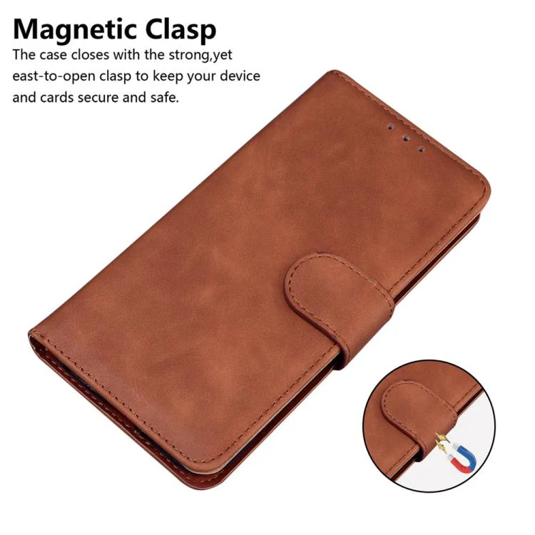 For Xiaomi 17 Max 5G Skin Feel Pure Color Flip Leather Phone Case(Brown) - Image 6
