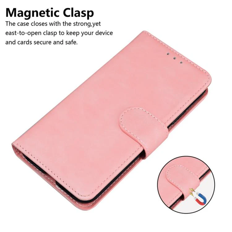 For Xiaomi 17 Max 5G Skin Feel Pure Color Flip Leather Phone Case(Pink) - Image 6