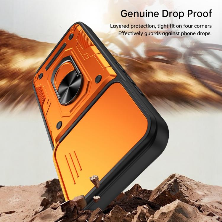 For Xiaomi 17 Nanshan Armor Sliding Camshield Ring Holder Phone Case(Black) - Image 9