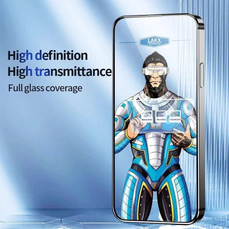 For Xiaomi 17 Pro 10pcs Blue Gorilla Anti-fingerprint Anti-static Silk Screen HD Electroplated Tempered Glass Film - Image 3