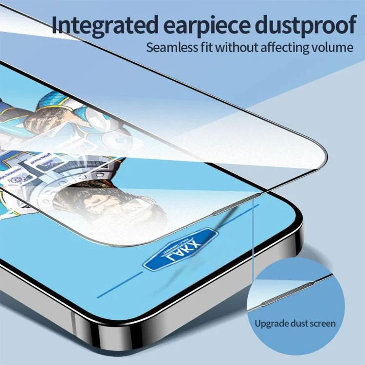 For Xiaomi 17 Pro 10pcs Blue Gorilla Anti-fingerprint Anti-static Silk Screen HD Electroplated Tempered Glass Film - Image 8