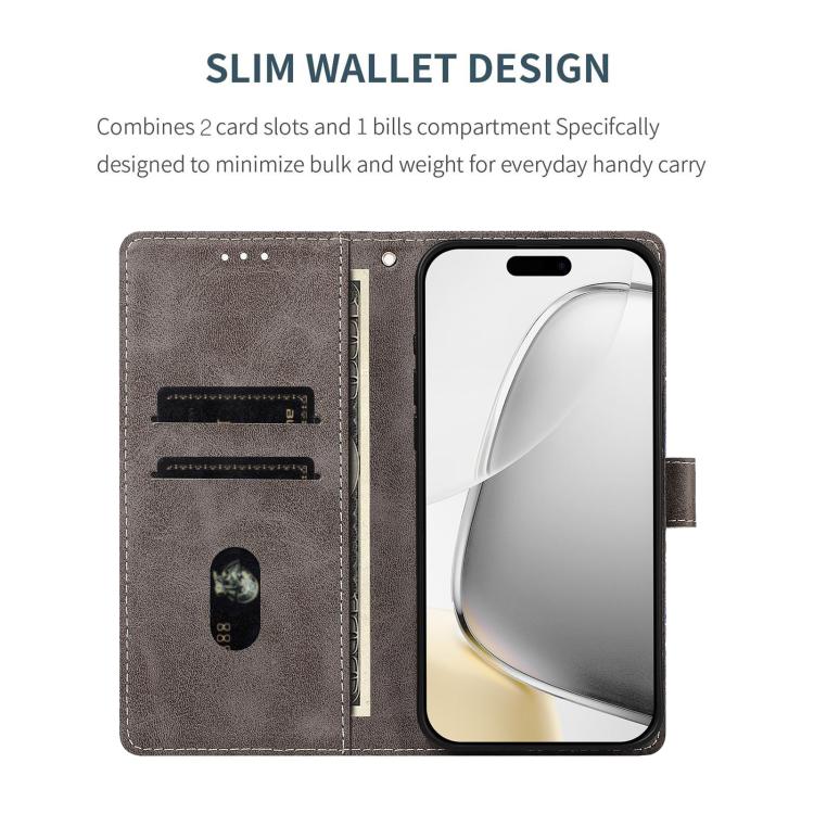 For Xiaomi 17 Pro CH002 Colored Drawing Buckle Clasp Vegan Leather Phone Case(Roses) - Image 6