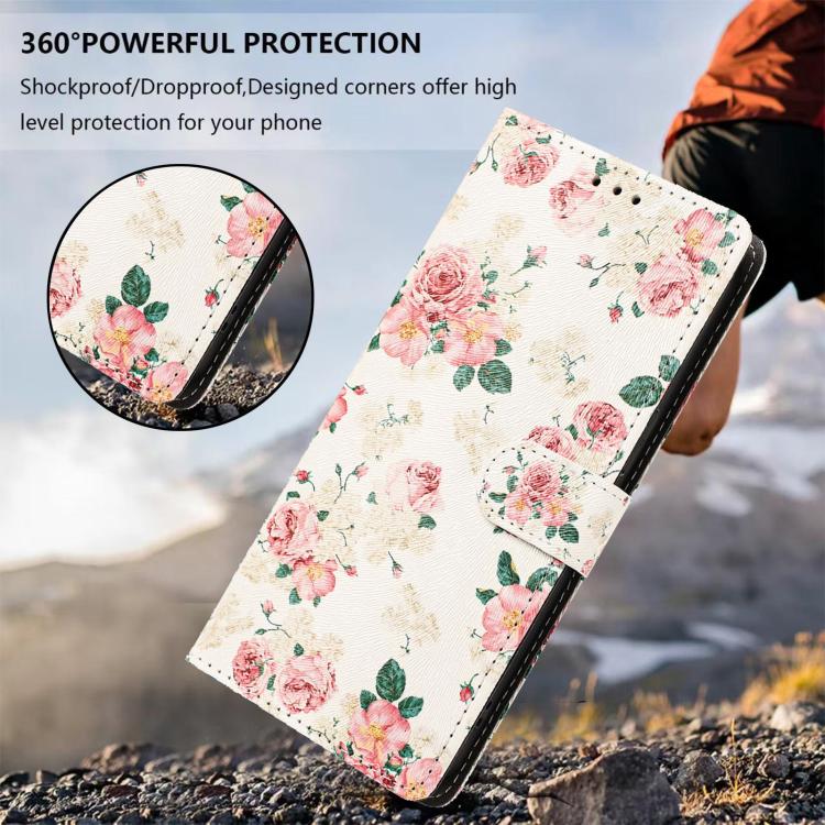 For Xiaomi 17 Pro CH002 Colored Drawing Buckle Clasp Vegan Leather Phone Case(Roses) - Image 8