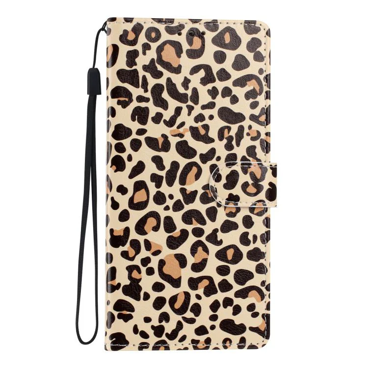 For Xiaomi 17 Pro Colorful Painting Vegan Leather Phone Case with Lanyard(Leopard Print) - Image 2
