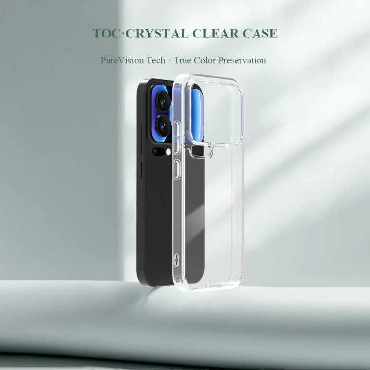 For Xiaomi 17 Pro LeReach TOC Clear Series Composite Armor TPU Acrylic Hybrid Shockproof Phone Case(Transparent) - Image 5