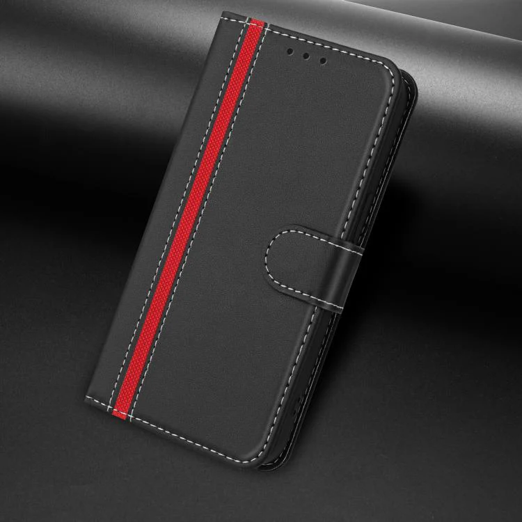 For Xiaomi 17 Pro Max Color Block Card Slots Vegan Leather Phone Case(Black) - Image 2