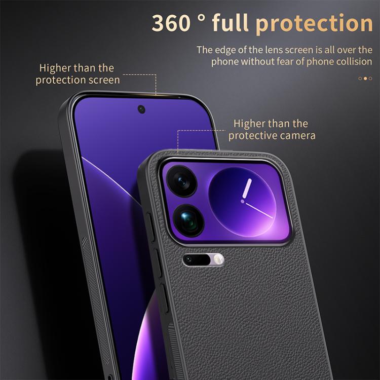 For Xiaomi 17 Pro Max HUIYI Leather Magnetic Phone Case(Black) - Image 5