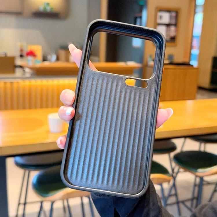 For Xiaomi 17 Pro Max Metal Camera Lens Frame Buttons Vegan Leather Phone Case(Blue) - Image 3