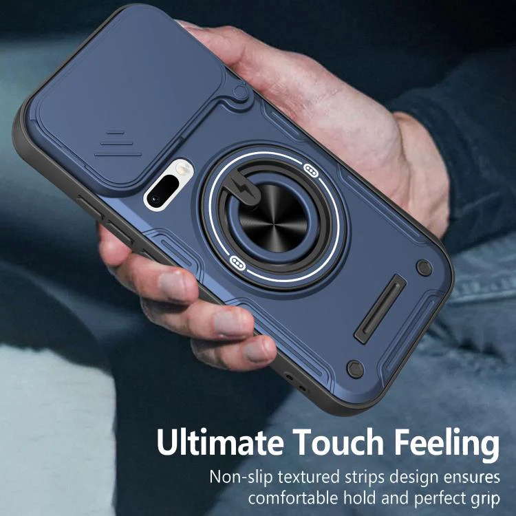 For Xiaomi 17 Pro Max Multifunctional Sliding Camshield Ring Holder Phone Case(Orange) - Image 6