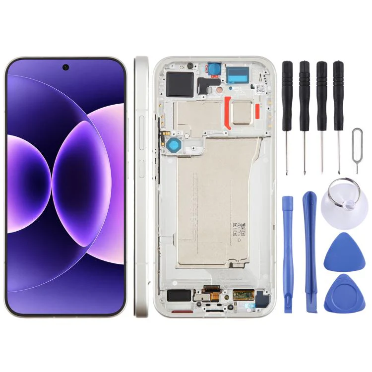 For Xiaomi 17 Pro Max Original LCD Screen Digitizer Full Assembly with Frame (White)