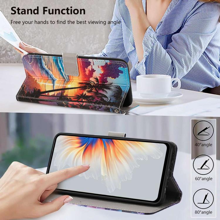For Xiaomi 17 Pro Max Painted Pattern Vegan Leather Phone Case with Strap(Hawaii) - Image 7