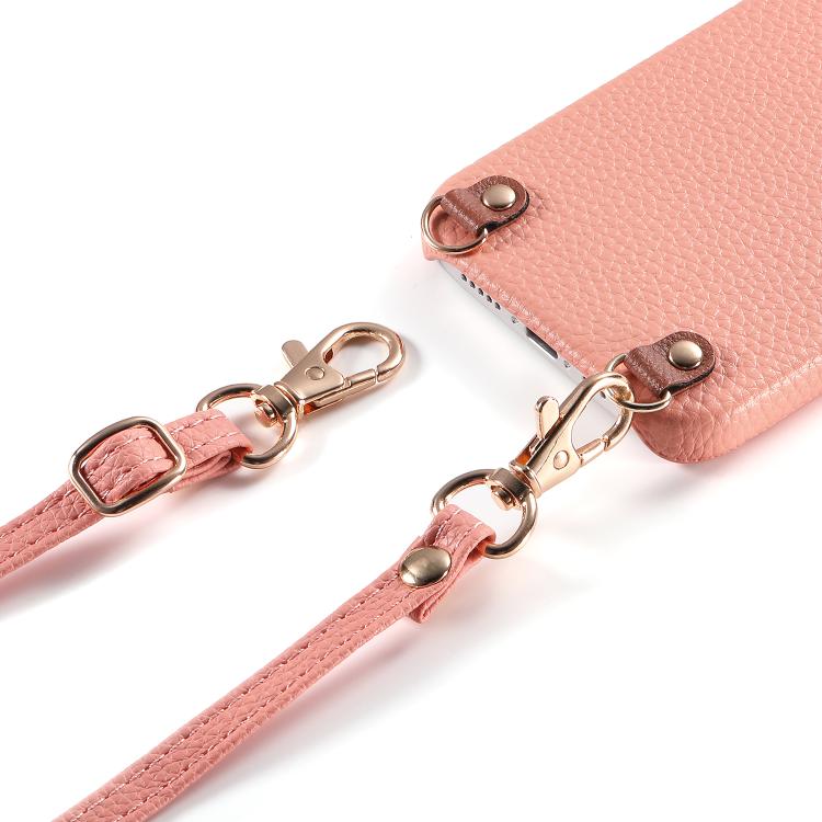 For Xiaomi 17 Pro Metal Buckle Crossbody Lanyard Litchi Texture PU Back Phone Case(Pink) - Image 3