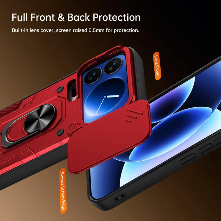 For Xiaomi 17 Pro Nanshan Armor Sliding Camshield Ring Holder Phone Case(Purple) - Image 7