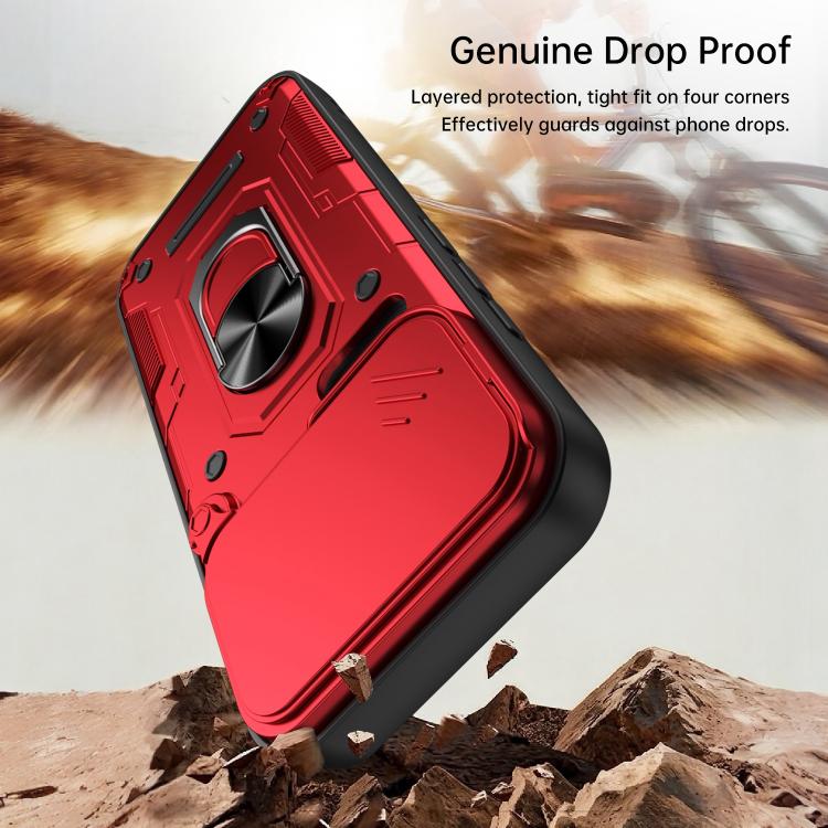 For Xiaomi 17 Pro Nanshan Armor Sliding Camshield Ring Holder Phone Case(Purple) - Image 9