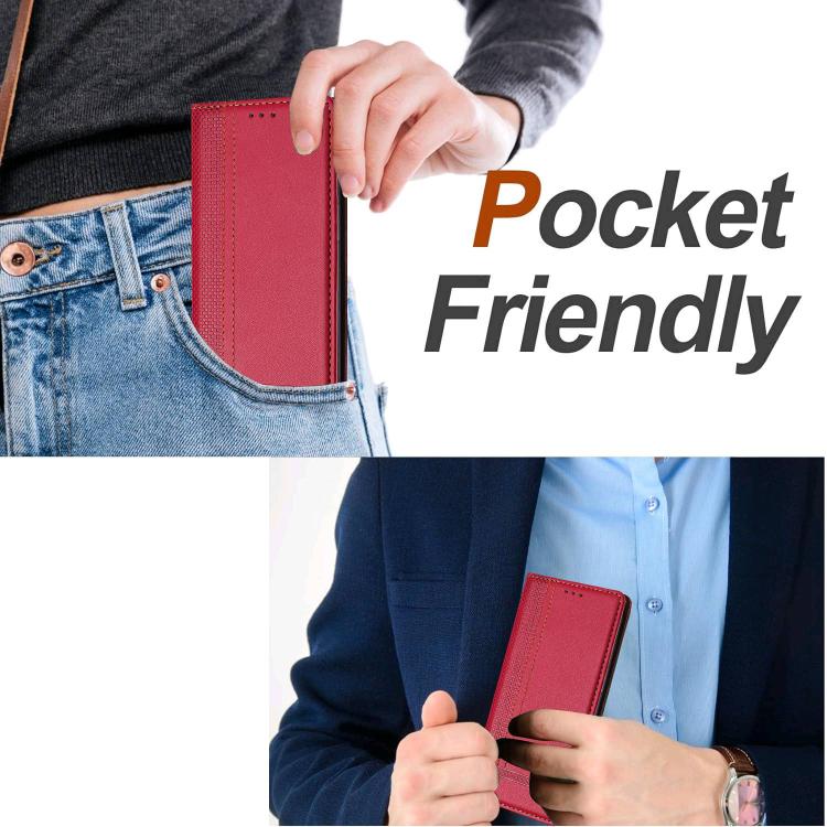 For Xiaomi 17 Pro Stitching Design Scratch-Resistant Vegan Leather Phone Case(Red) - Image 5