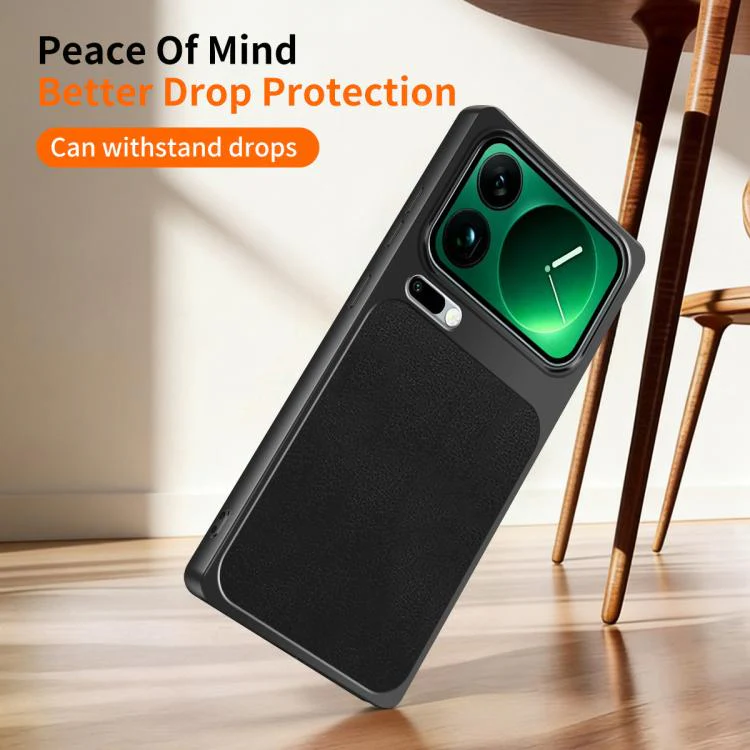 For Xiaomi 17 Pro WANLONFENG Lambskin Texture PC TPU Phone Case with 2pcs Screen Films(White) - Image 6