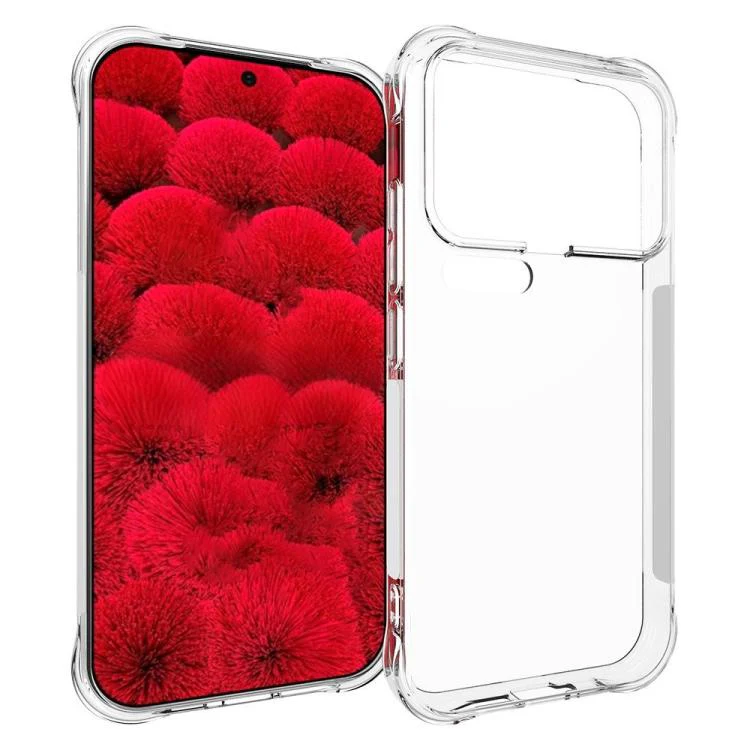 For Xiaomi 17 Pro WANLONFENG Transparent Four-Corner Shockproof TPU Phone Case with Screen Film(Transparent) - Image 2