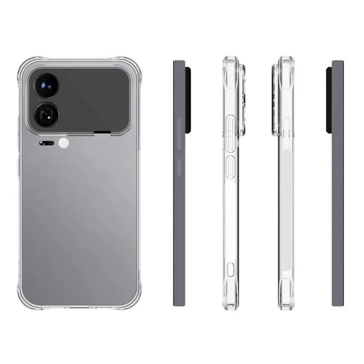 For Xiaomi 17 Pro WANLONFENG Transparent Four-Corner Shockproof TPU Phone Case with Screen Film(Transparent) - Image 3