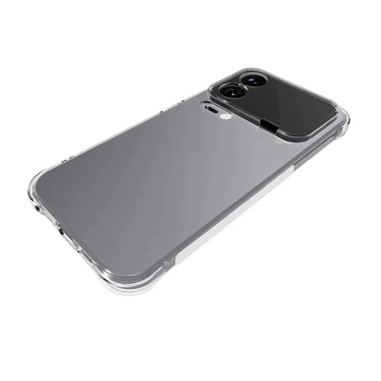 For Xiaomi 17 Pro WANLONFENG Transparent Four-Corner Shockproof TPU Phone Case with Screen Film(Transparent) - Image 4