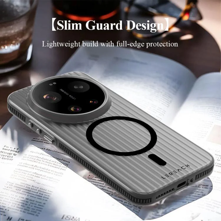 For Xiaomi 17 Ultra LeReach TOC Icicle Series Ice Mist Double-Sided Non-Slip Magnetic Phone Case(White) - Image 10