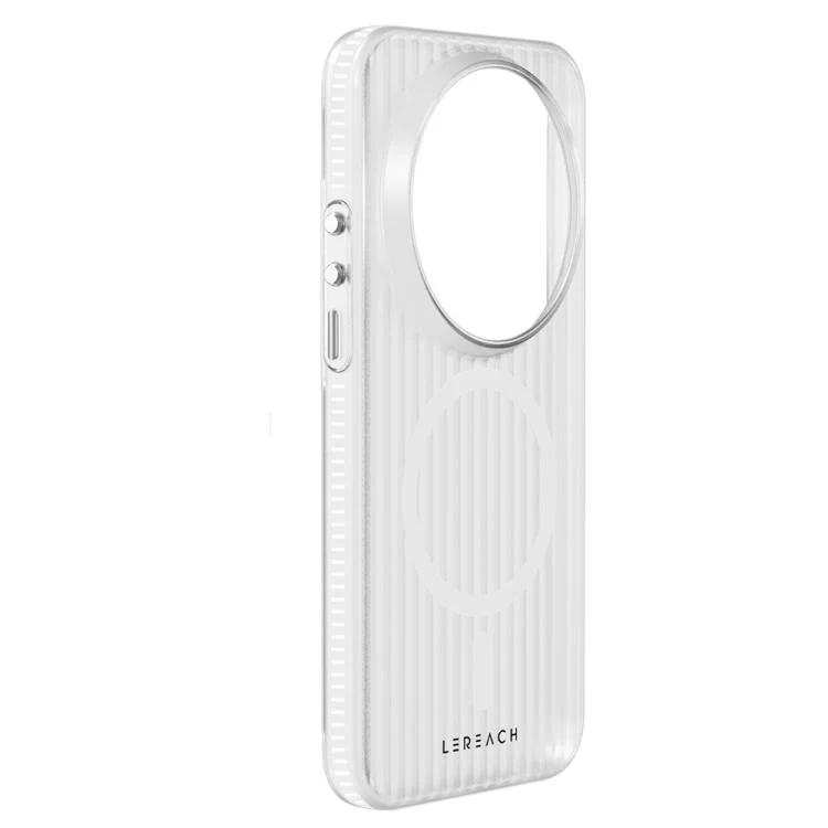 For Xiaomi 17 Ultra LeReach TOC Icicle Series Ice Mist Double-Sided Non-Slip Magnetic Phone Case(White) - Image 3