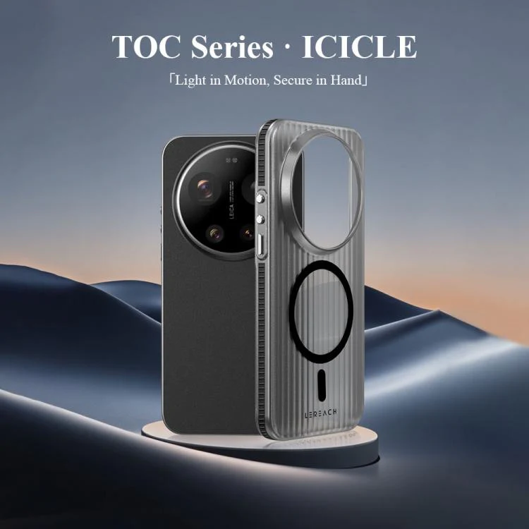 For Xiaomi 17 Ultra LeReach TOC Icicle Series Ice Mist Double-Sided Non-Slip Magnetic Phone Case(White) - Image 5